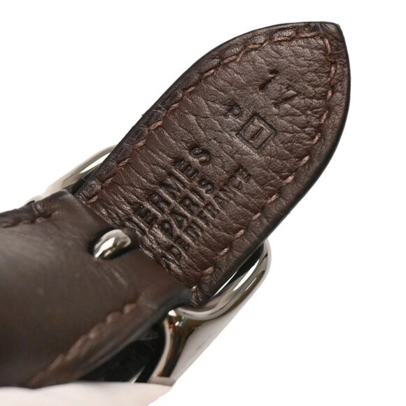 Hermes Chocolat Evercalf Trim 24 Handbag 17P□I 195202 - Picture 7 of 10